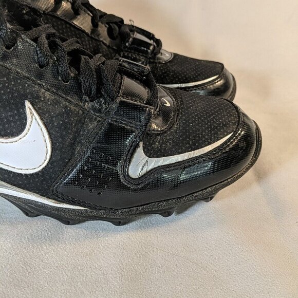 Nike Land Shark Legacy Football Cleats Mens US 8 Black White 396231-011 - Picture 5 of 12